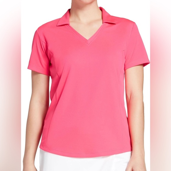 Lady Hagen Tops - Lady Hagen Pink Polo Size XS